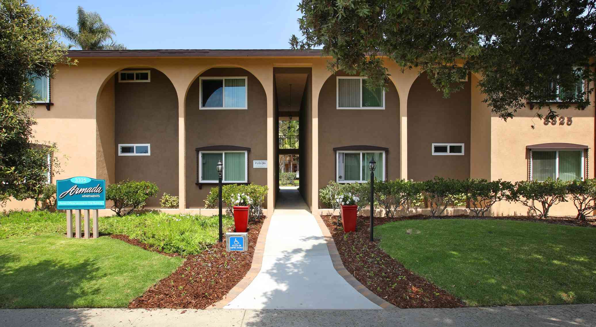primary entrance and accessible pedestrian path